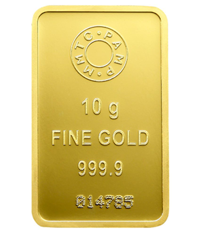 MMTC-PAMP Gold Bar of 10 Grams in 24 Karat 999.9 Purity: Buy MMTC-PAMP ...