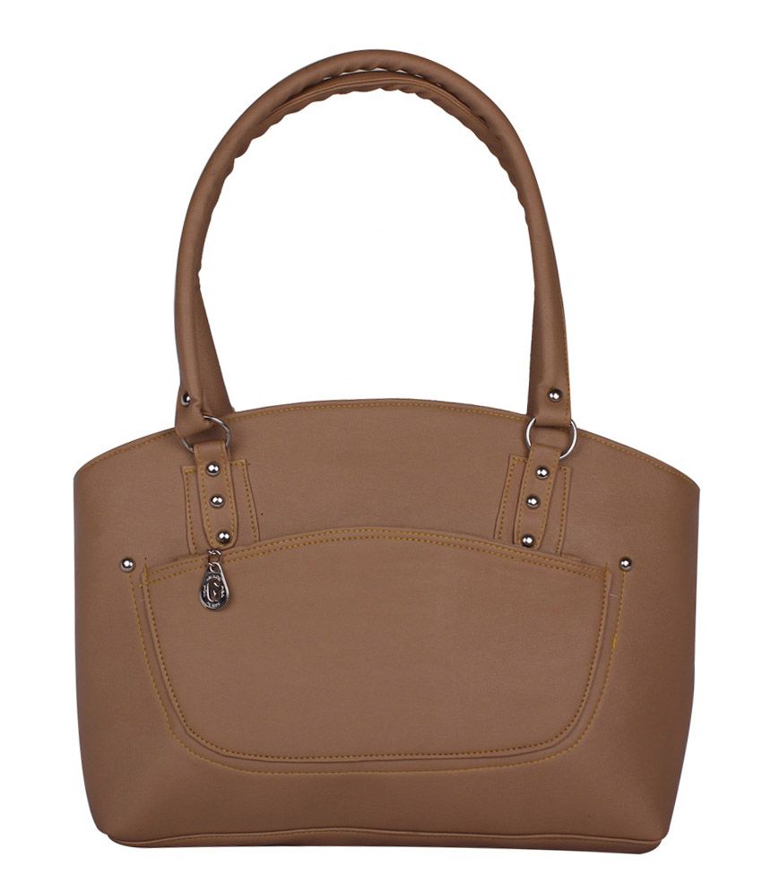 AJ'S Beige Non Leather Shoulder Bag - Buy AJ'S Beige Non Leather ...