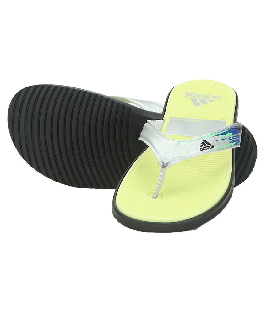 Adidas SC Beach Yellow Flip Flops Price in India- Buy Adidas SC Beach ...