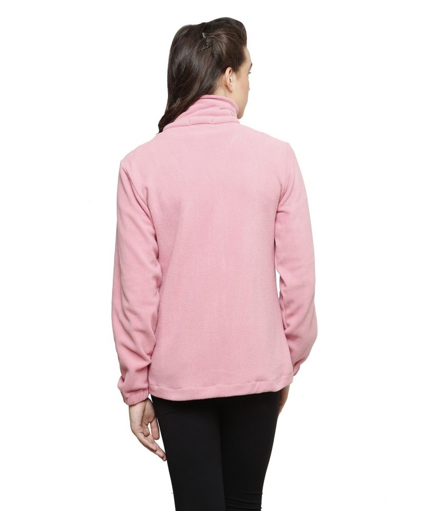 light pink fleece jacket