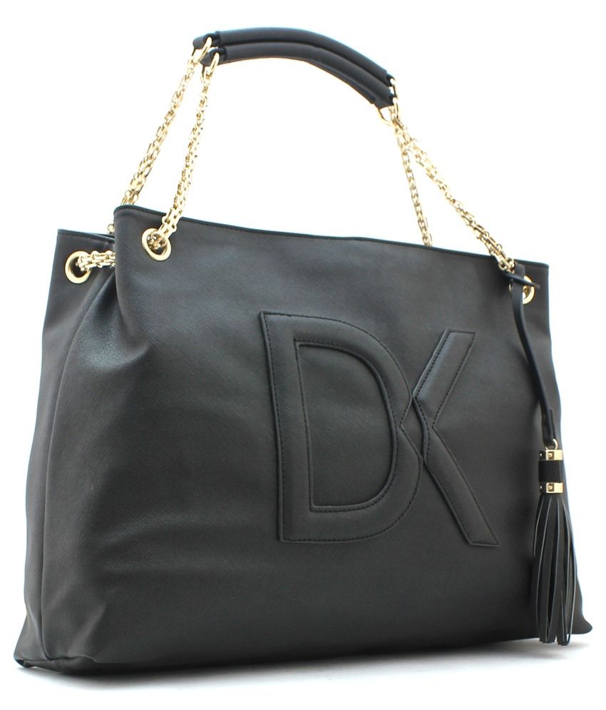 Diana Korr Black Faux Leather Shoulder Bag Buy Diana Korr Black Faux