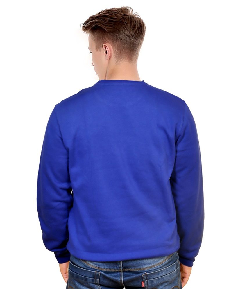 nike club crew neck sweat in blue