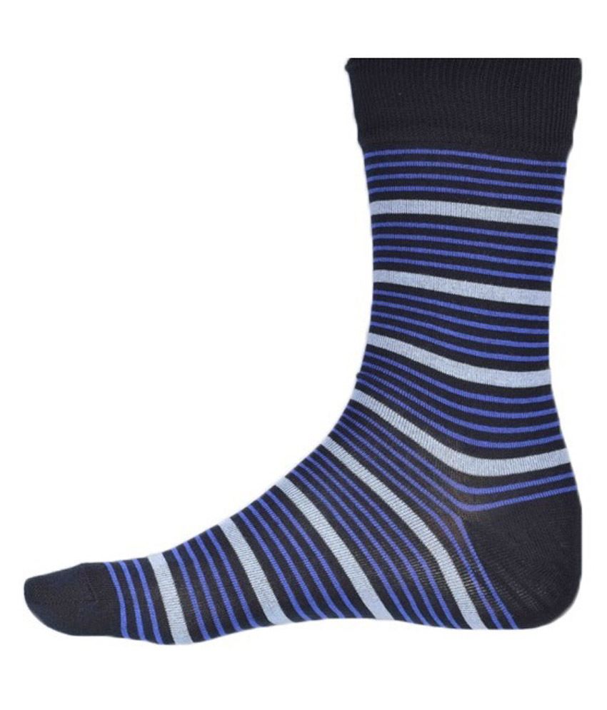 Ezzi Feet Multicolour Cotton Casual Full Length Socks - 3 Pair Pack ...