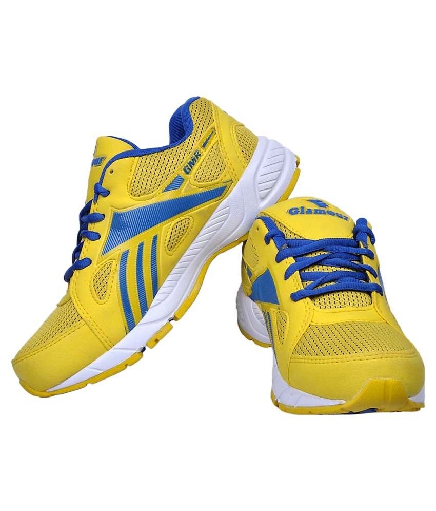 yellow sports shoes men