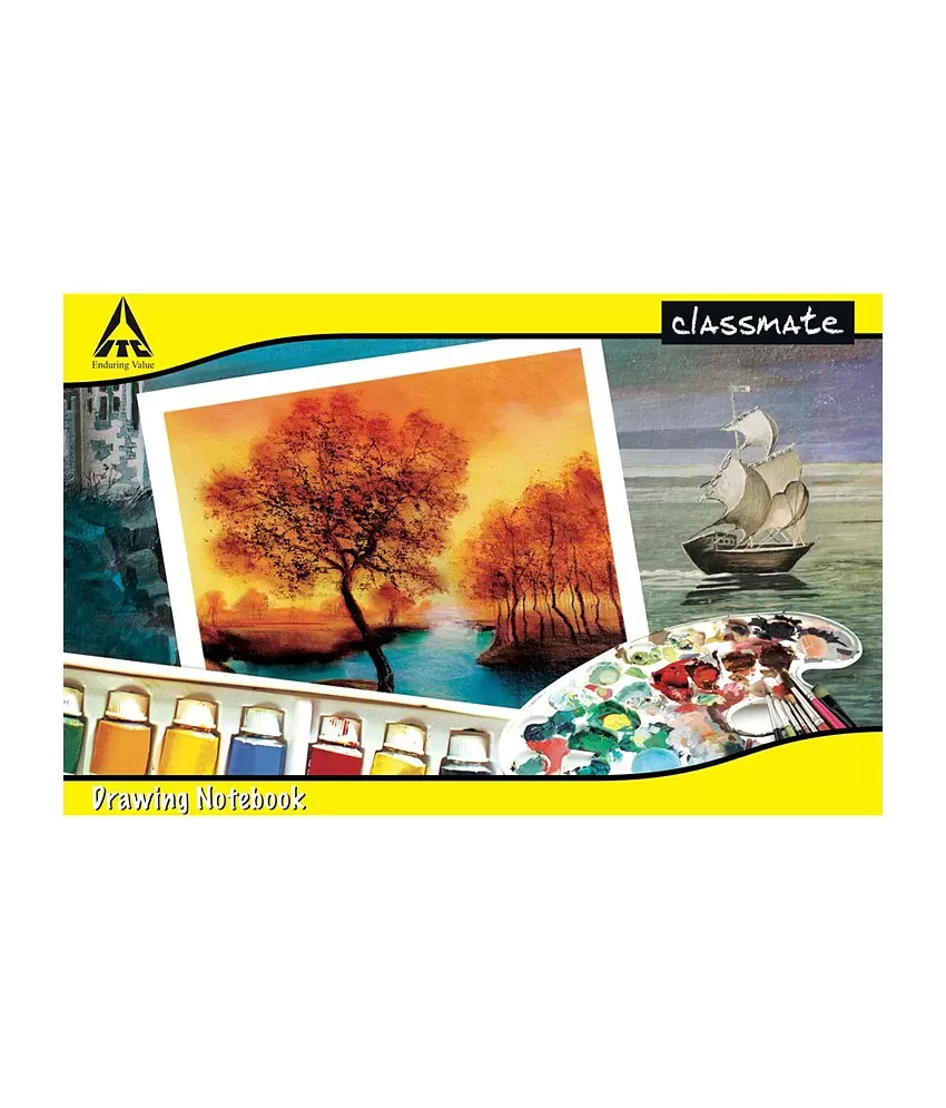 Buy ITC CLASSMATE Drawing/Sketch Book - Unruled 40 Pages, 6 Pack Online in  UAE - Momstore