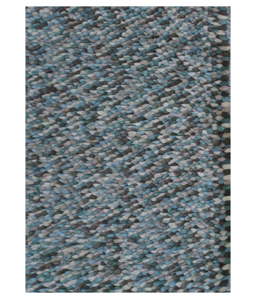 Champo Carpets Blue Cotton Carpet 4x6 Ft. Buy Champo Carpets Blue