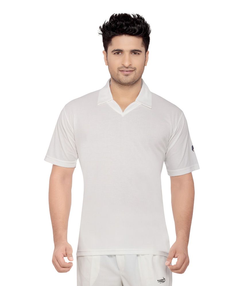 Wolf Half Sleeves Cricket Wear White TShirt Buy Wolf Half Sleeves