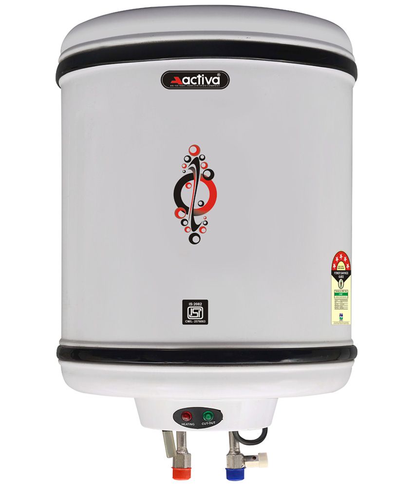 Activa 35 Ltr Storage 2 Kva 5 Star Geyser Special Anti Rust Coating Metal Body, HD ISI Element Hotline (Ivory)