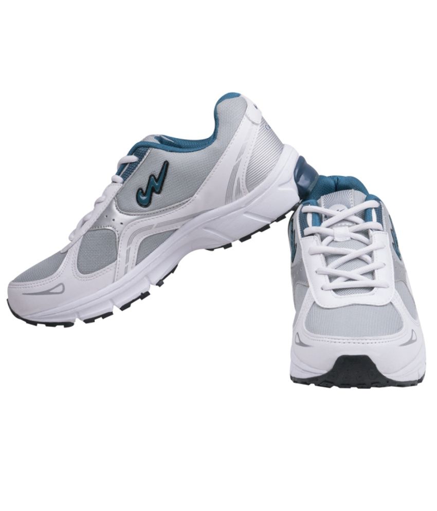 campus white sports shoes