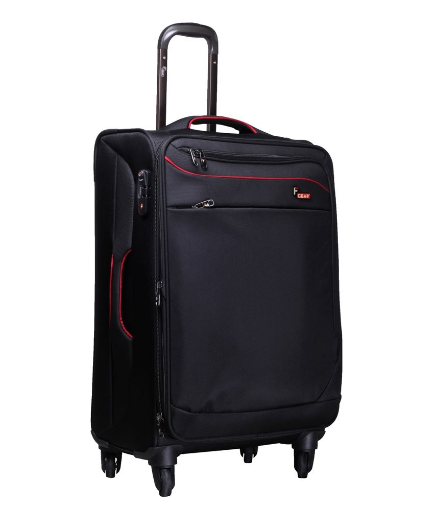 F Gear Dollar Black 4 Wheel Trolley Set Of 3 Buy F Gear Dollar