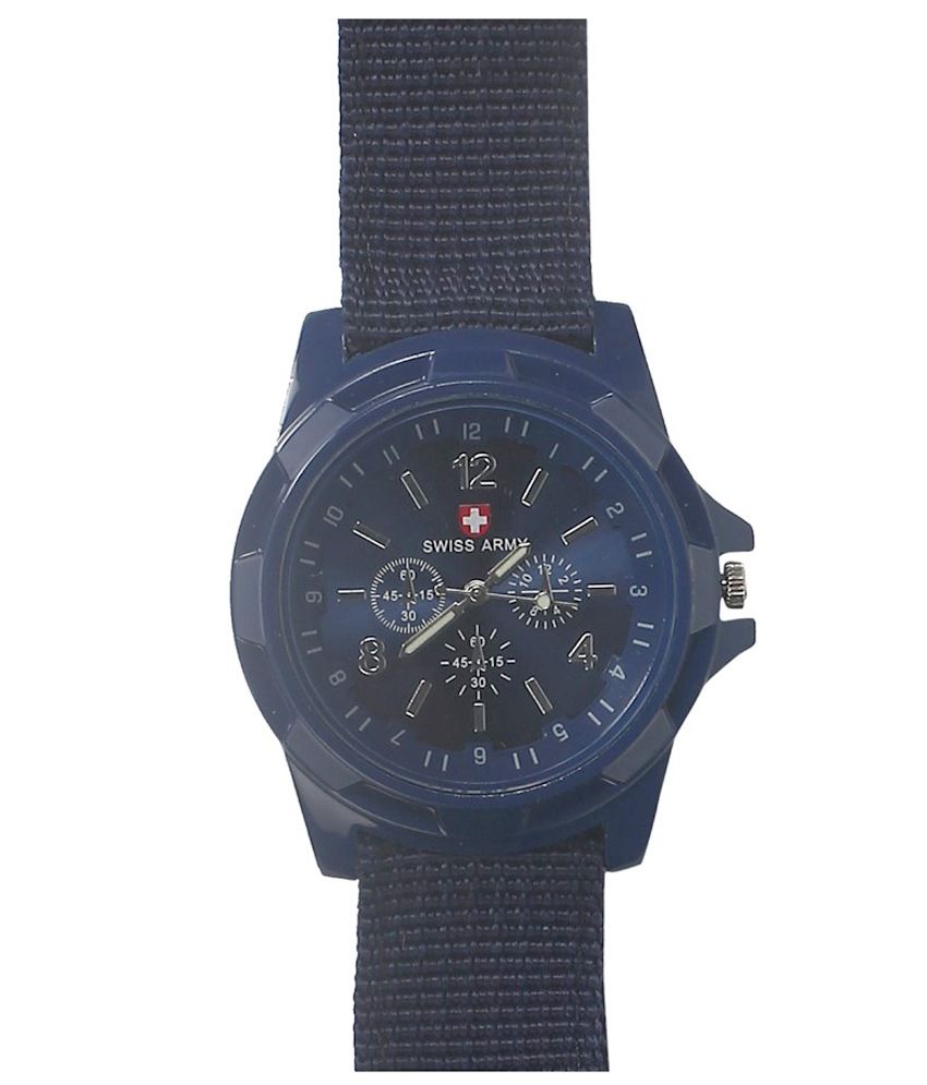 Swiss Army Blue Analog Watch - Buy Swiss Army Blue Analog  