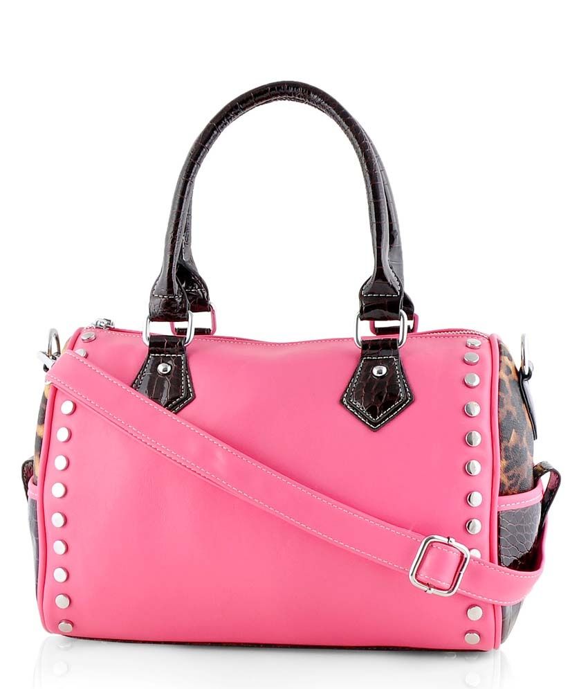 Alonzo Pink Small Duffle Handbag - Buy Alonzo Pink Small Duffle Handbag ...