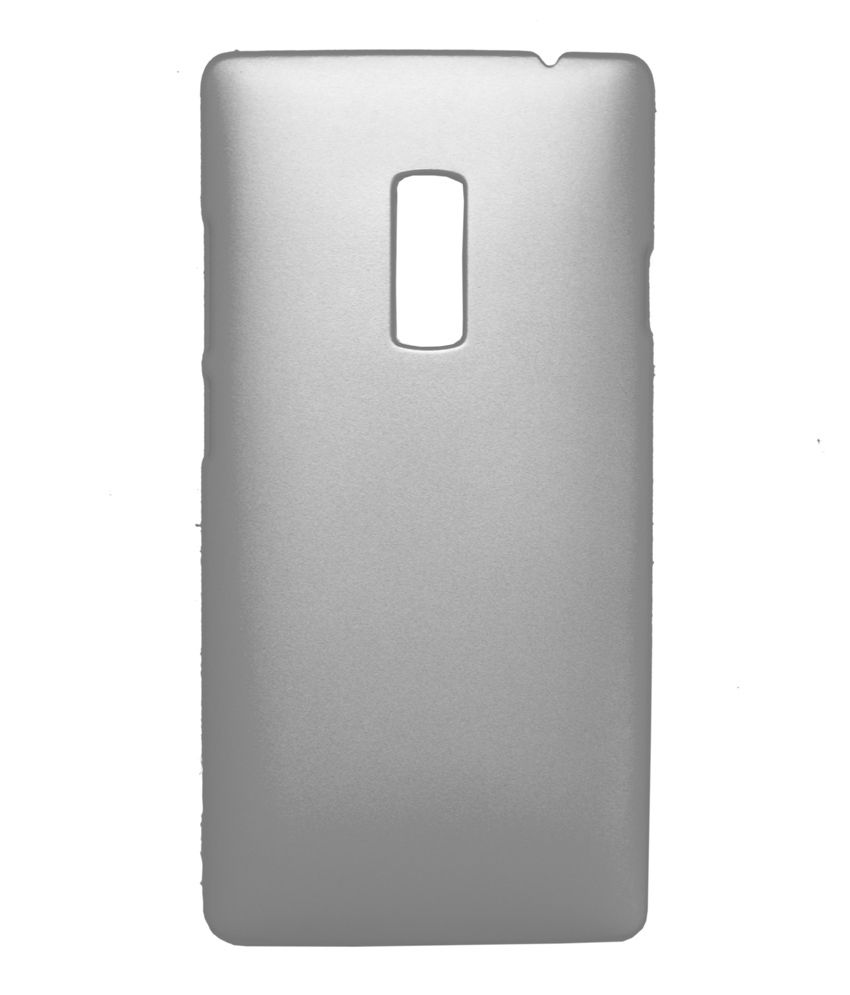 RDcase Back Cover For OnePlus One Silver Plain Back Covers Online