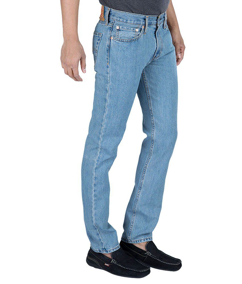 Levi'S Light Blue Slim Fit Cotton Jeans - Buy Levi'S Light Blue Slim ...