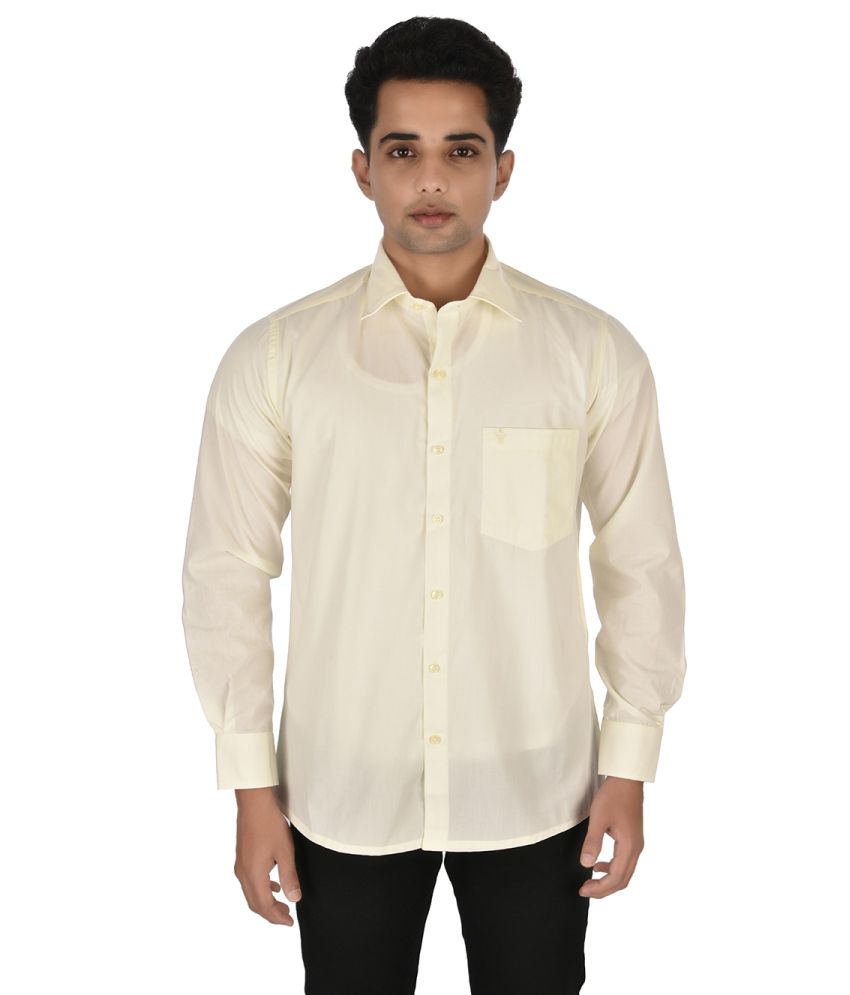 Ramraj Off-White Formal Shirt - Buy Ramraj Off-White Formal Shirt ...