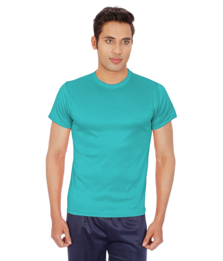 Sportee Turquoise Polyester T-Shirt - Buy Sportee Turquoise Polyester T ...