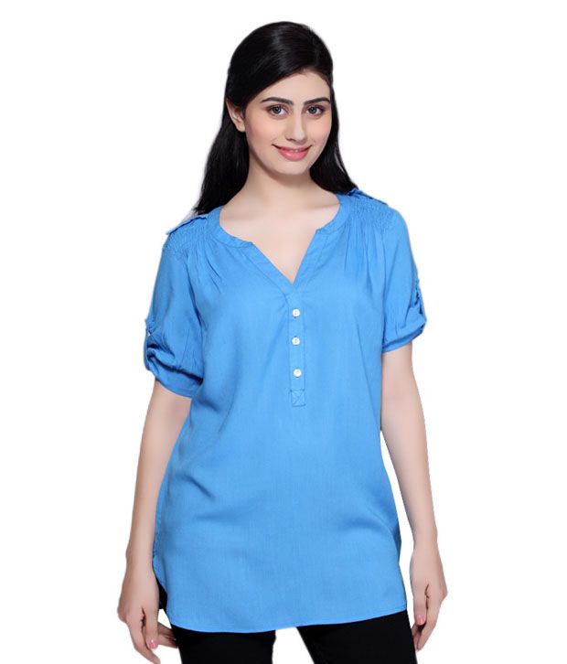 Mishka Blue Top - Buy Mishka Blue Top Online at Best Prices in India on ...