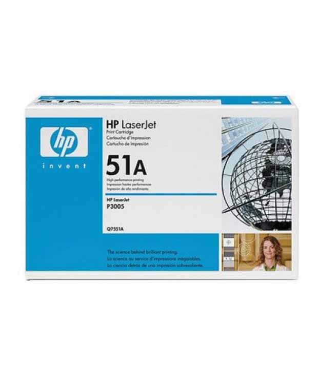 HP LaserJet 51A Black Toner Cartridge Q7551A