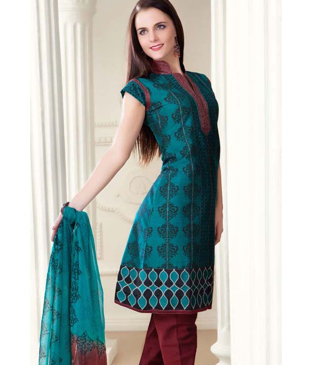 new colour combination churidar