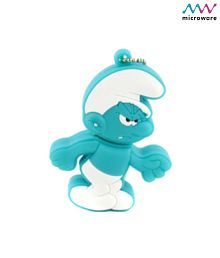 Microware Smurfs Angry Boy Shape Designer 4 GB Pendrive