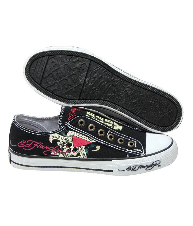 Ed Hardy Black Canvas Shoes - Buy Ed Hardy Black Canvas Shoes Online at ...