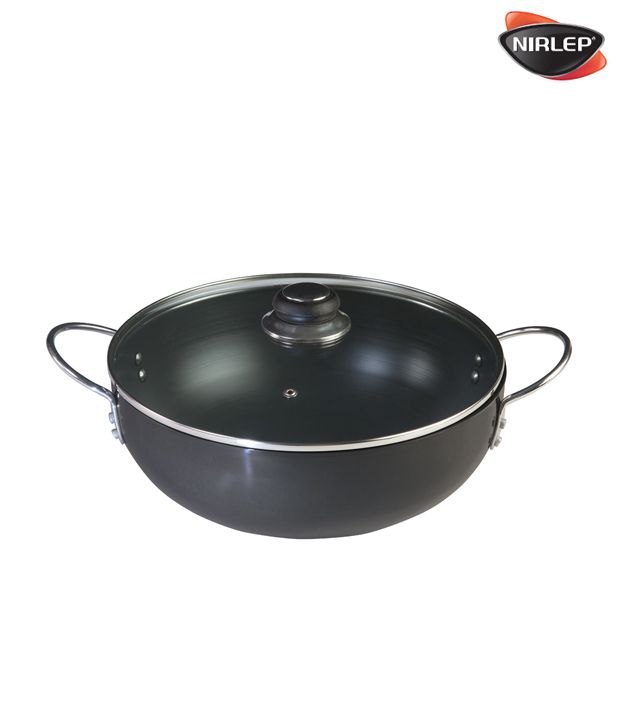 Nirlep 2.5 Litre Hard Anodized Kadhai With Lid