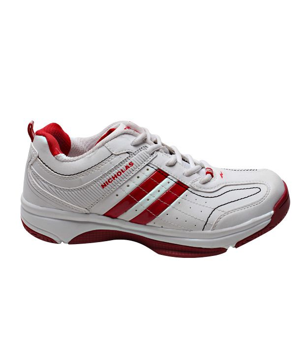 Nicholas White & Red Sports Shoes - Buy Nicholas White & Red Sports ...