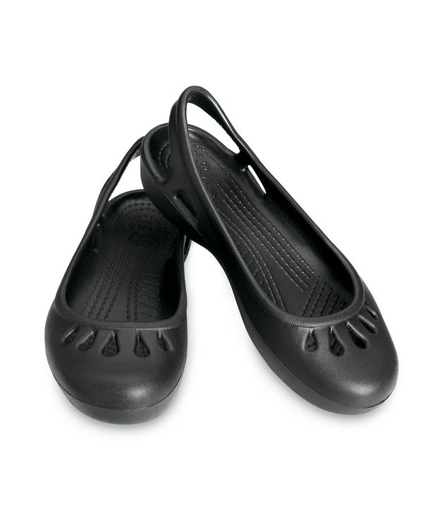 Crocs Malindi Black Flat Sandals Price in India- Buy Crocs Malindi ...