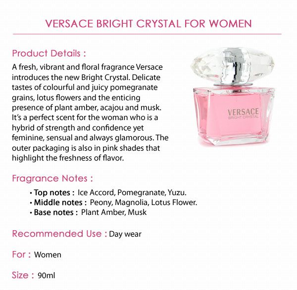 list of all versace perfumes