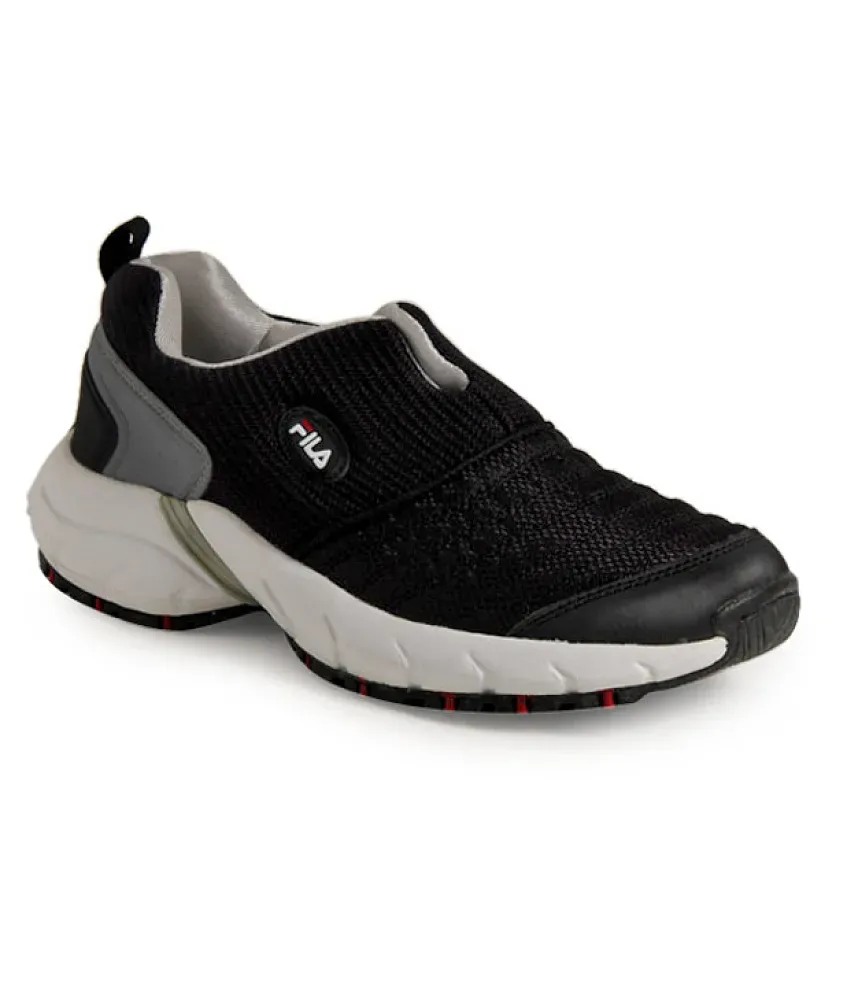 Fila smash iii black running shoes hotsell