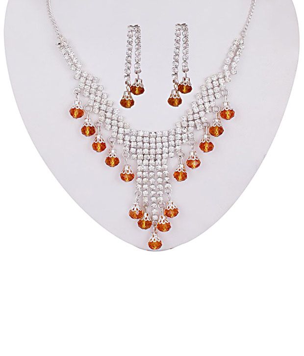 Sharnam Art Four Glittering Rhinestone Necklace Sets Combo Buy