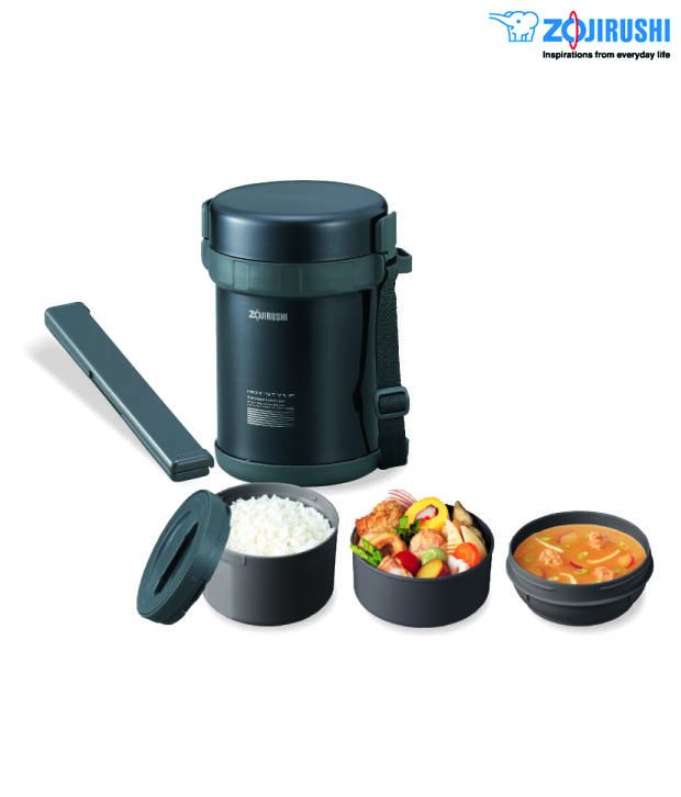 Zojirushi Black Stainless Steel Vacuum Lunch Jar Buy Online at Best