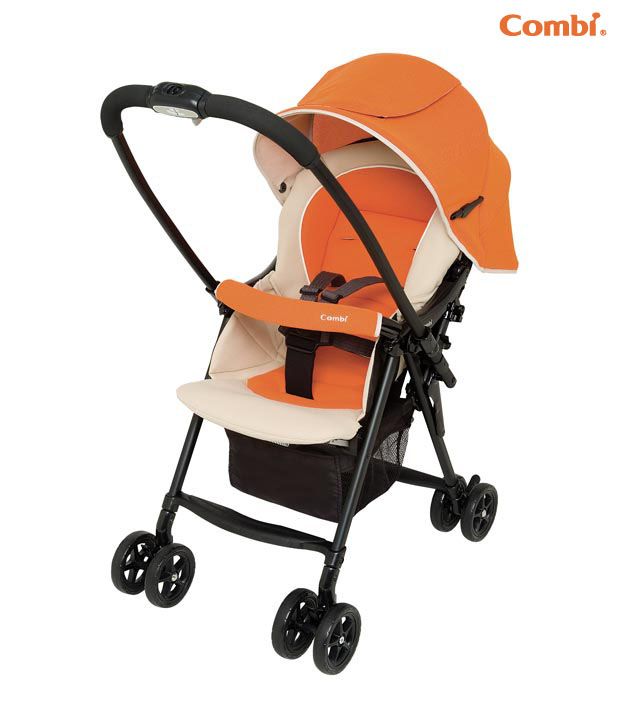combi stroller orange