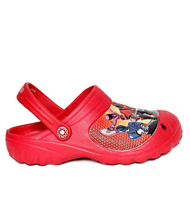 Power Rangers Funky Red Clog Shoes For Kids Price in India- Buy Power ...