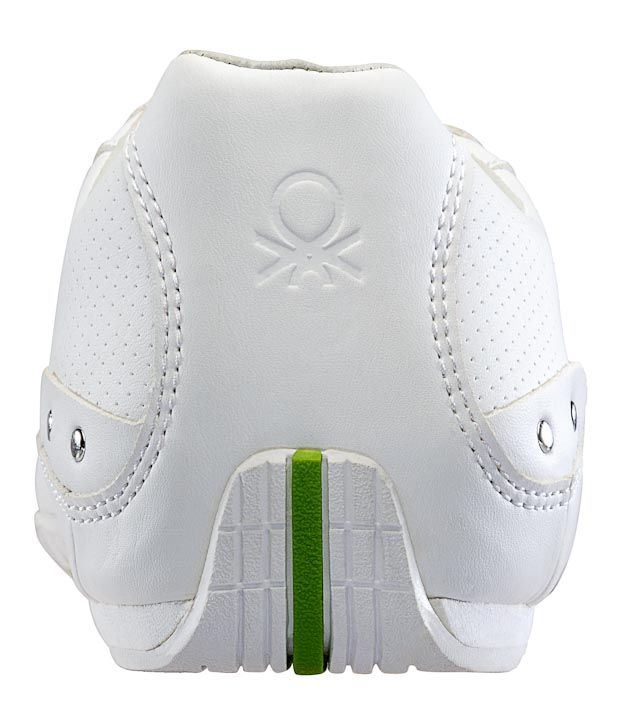 united benetton white shoes