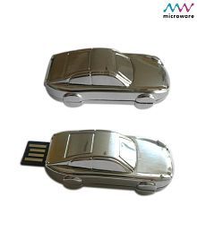 Microware 16GB Metal Car Shape Pen Drive