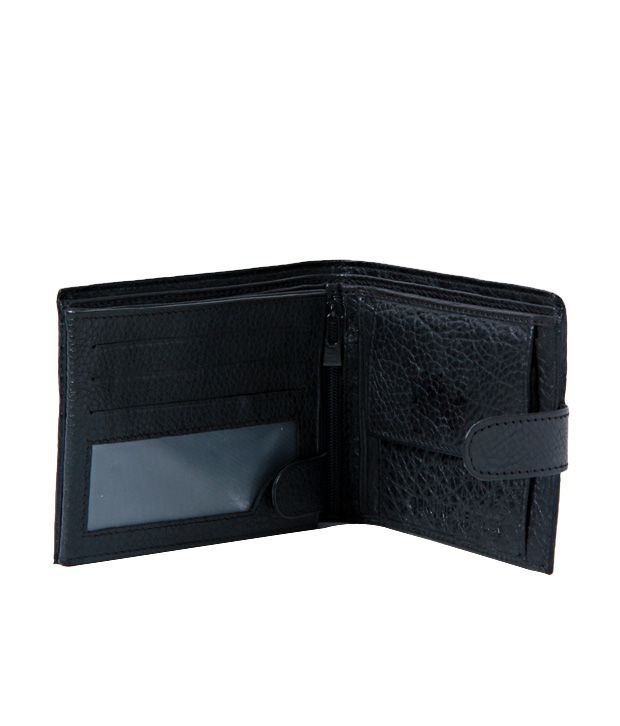 Real Black Outside & Inside Flap Wallet: Buy Online at Low Price in ...