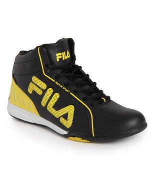 Fila isonzo black & yellow motorsport shoes clearance