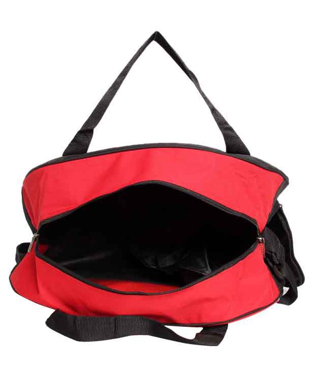UCB Black & Red Duffle Bag - Buy UCB Black & Red Duffle Bag Online at ...