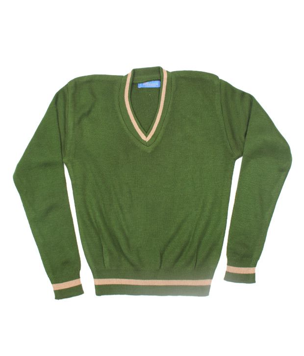 Tagore International School Uniform Green School Sweater For Kids - Buy ...