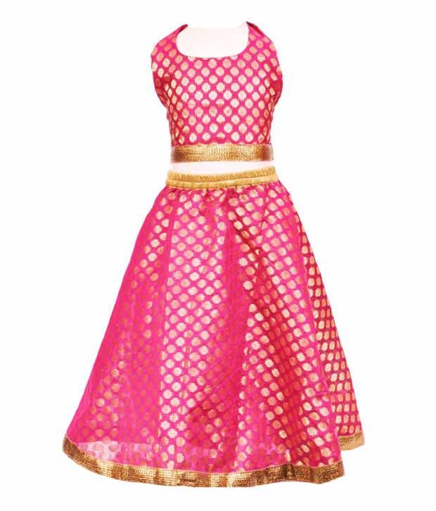 ghagra choli golden