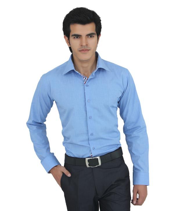 ALLEN Men Solid Formal Dark Blue, Light Blue, Black Shirt Buy Navy Blue ...