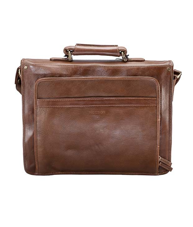 Hidesign Amazing Tan Buckle Laptop Bag Buy Hidesign Amazing Tan