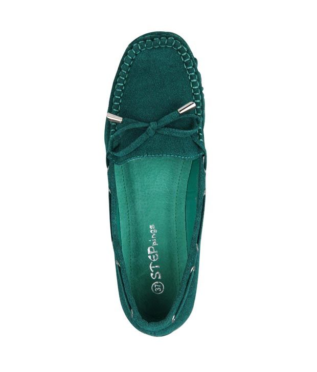 Steppings Dark Green Boat Shoes Price in India Buy Steppings Dark Green Boat Shoes Online at
