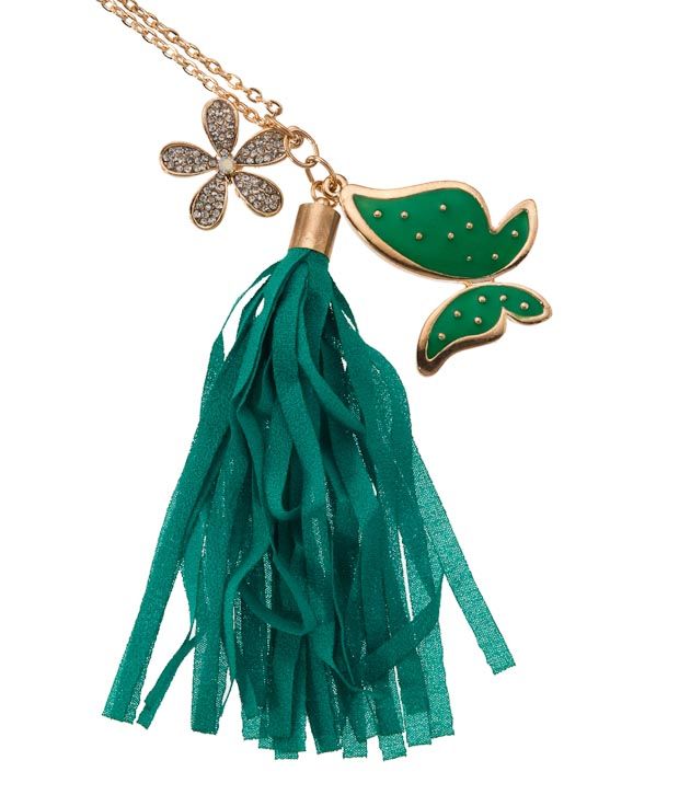 Karrat22 Green Tussel Necklace - Buy Karrat22 Green Tussel Necklace Online at Best Prices in ...