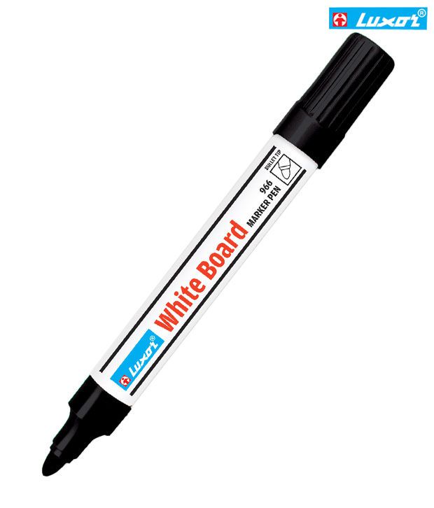 Luxor Si White Board Marker Pen Black(Set Of 10 Pcs): Buy Online at