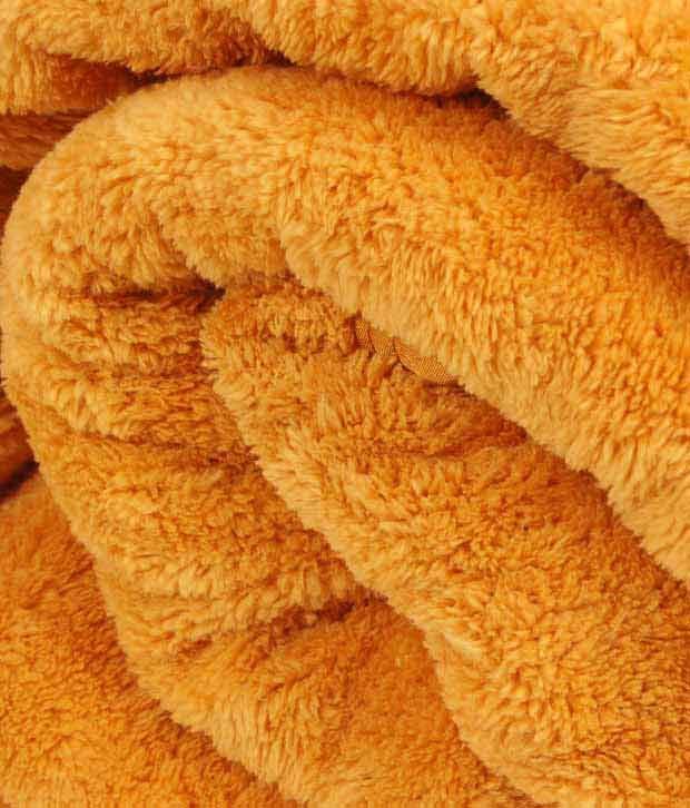 Titlis Zara Cosy Mustard Yellow Double Coral Blanket Buy Titlis Zara Cosy Mustard Yellow