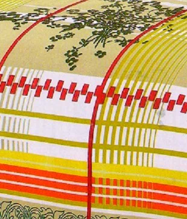 Tima Lively Geometric Pattern Double Bed Sheet Buy Tima Lively