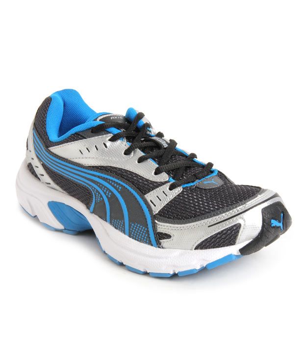 Puma Axis II IND Silver And Blue Sports Shoes - Buy Puma Axis II IND ...