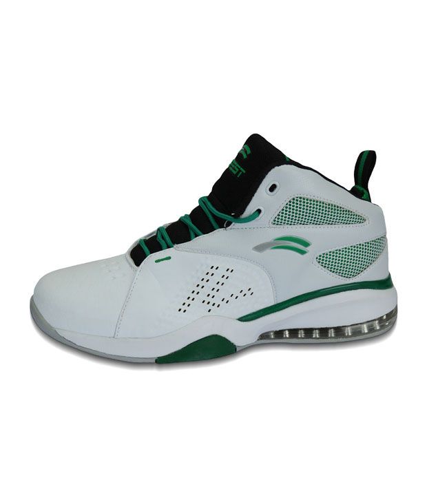 Forest White & Green Basketball Shoes Buy Forest White & Green